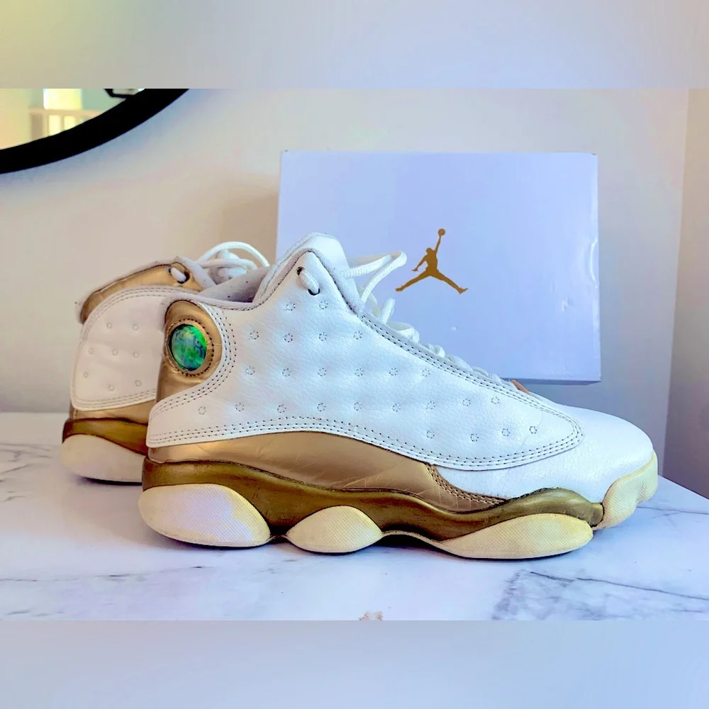 NIKE AIR JORDAN XIII 13 RETRO DEFINING MOMENTS DMP GOLD BRED